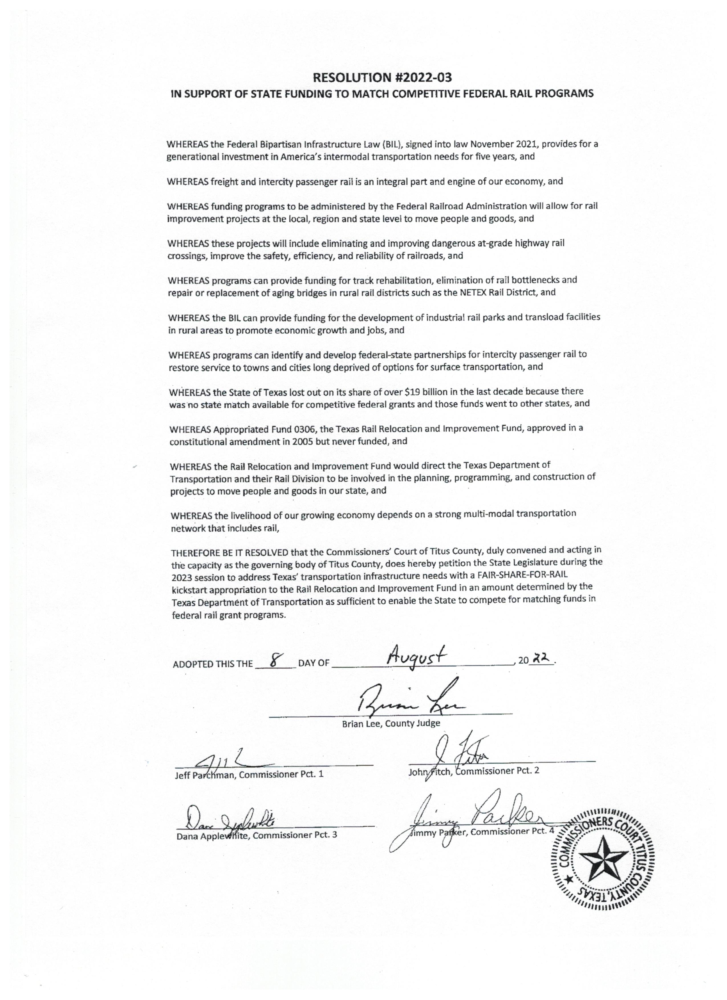 Cities and counties want rail funding from TxDOT and Texas legislature